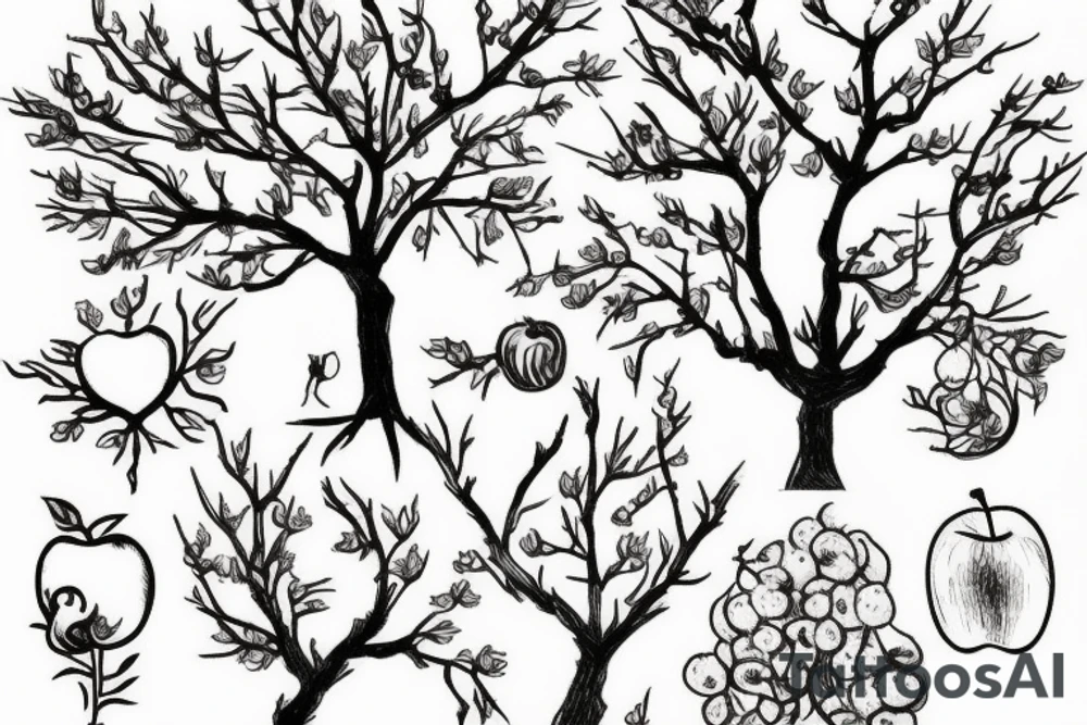An apple tree tattoo idea