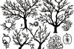 An apple tree tattoo idea