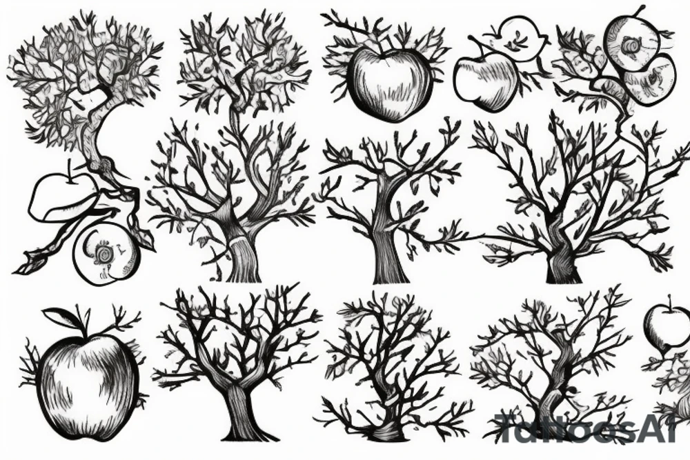An apple tree tattoo idea