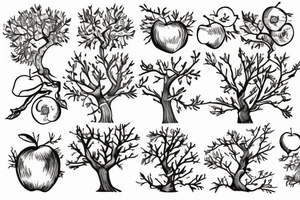 An apple tree tattoo idea