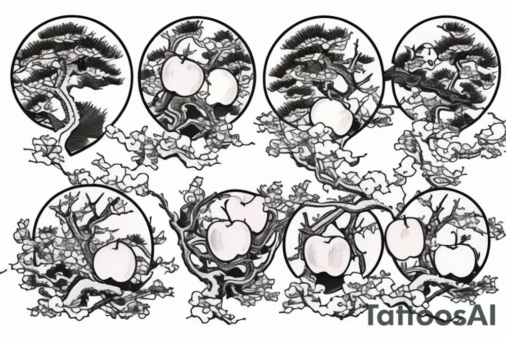 An apple tree tattoo idea