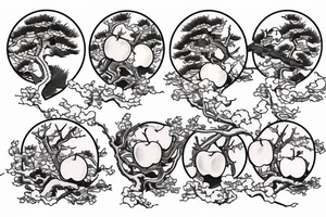 An apple tree tattoo idea