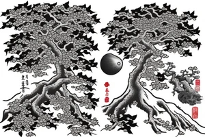 An apple tree tattoo idea