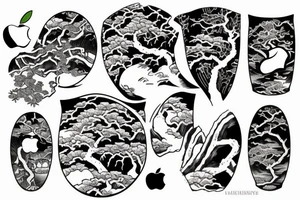 An apple tree tattoo idea