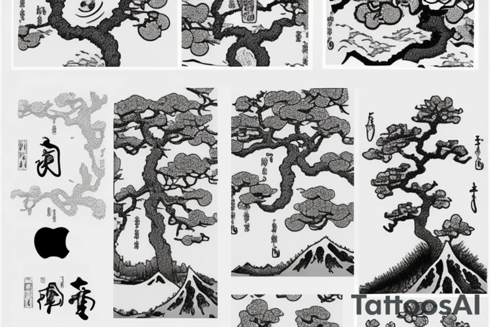 An apple tree tattoo idea