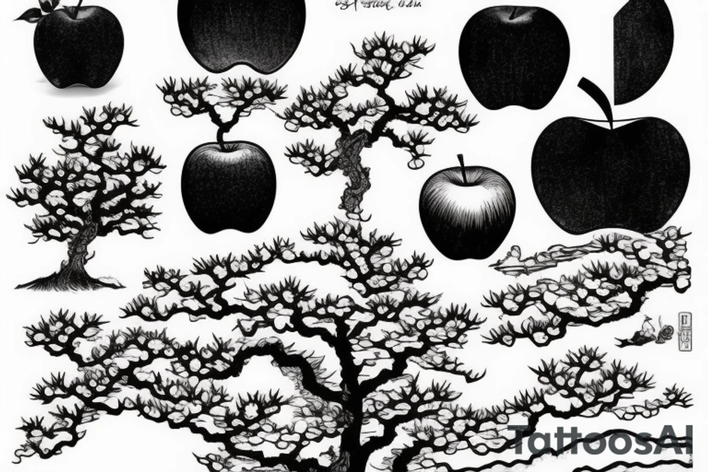 An apple tree tattoo idea