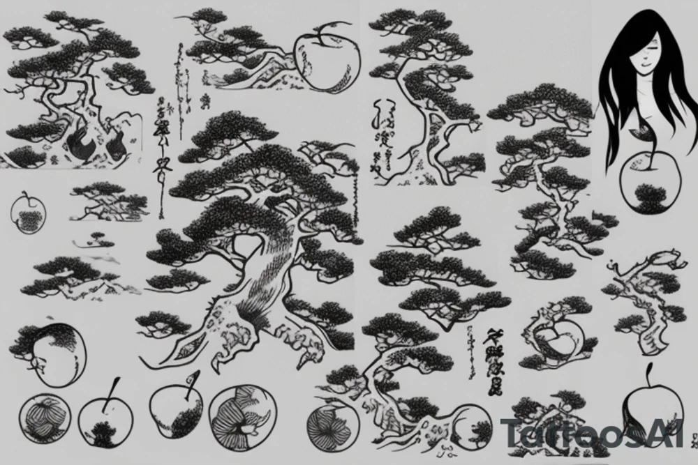 An apple tree tattoo idea