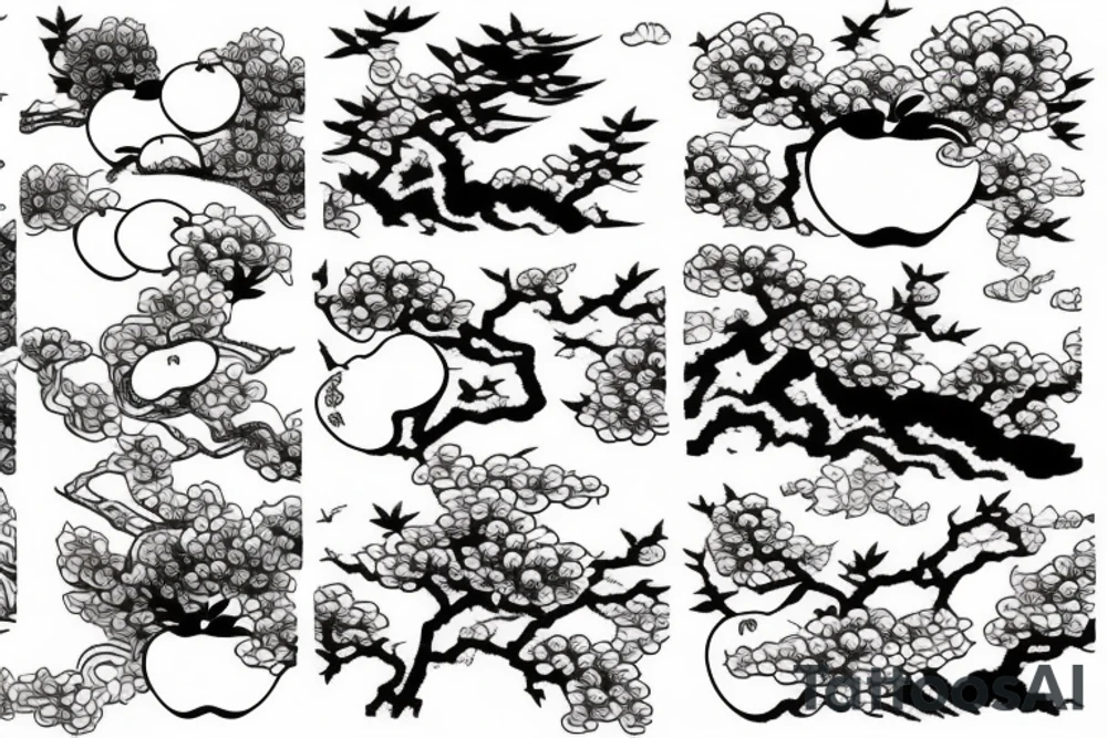 An apple tree tattoo idea