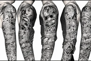 Jape she style arm sleve like John Mayer has tattoo idea