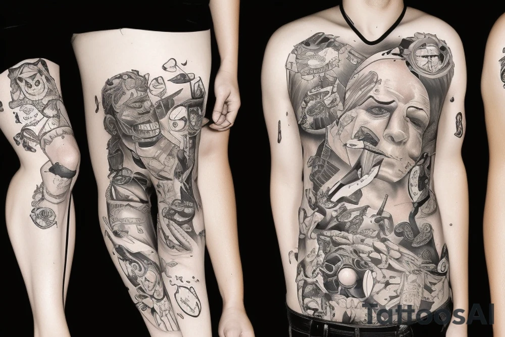 The the legs of man tattoo idea
