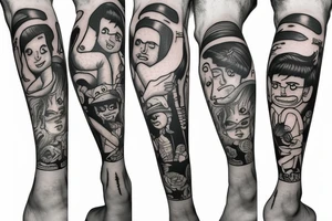 The the legs of man tattoo idea