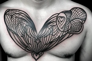 a heart inside of a bird cage tattoo idea