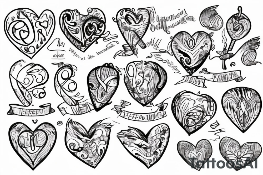 a heart tattoo idea