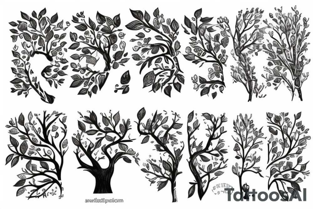 An apple tree tattoo idea