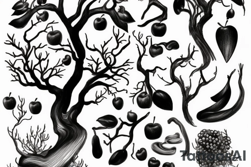 An apple tree tattoo idea
