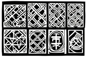 Noughts and crosses tattoo idea