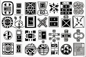 Tic tac toe boardgame tattoo idea