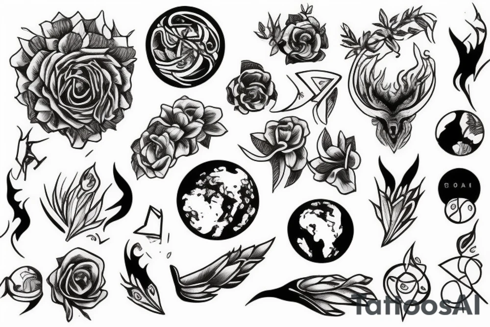The earth tattoo idea