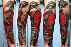 A roman soldier tattoo idea