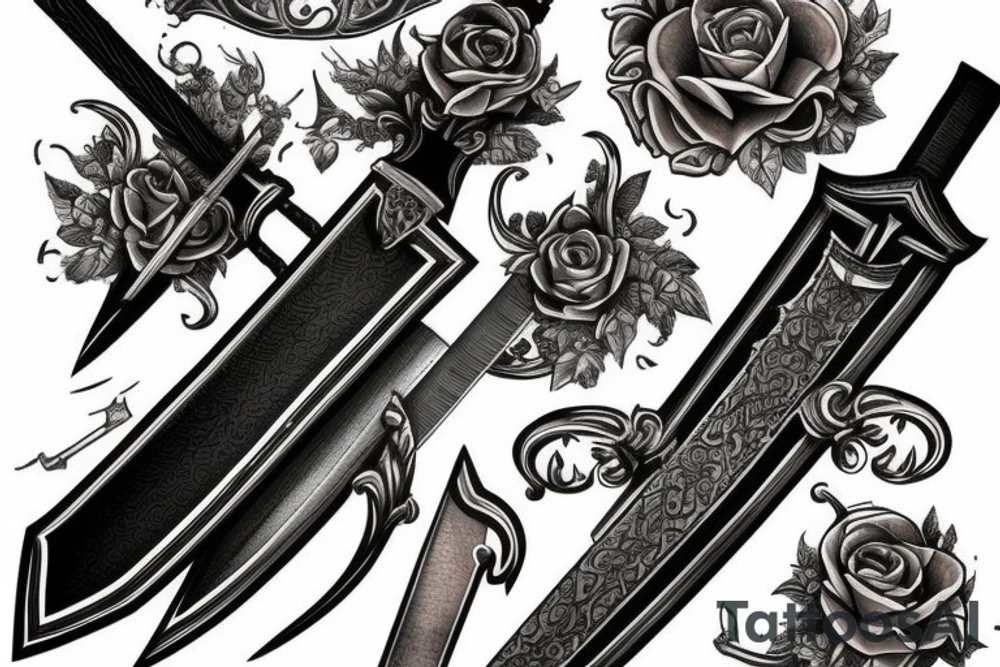 A roman gladio sword tattoo idea