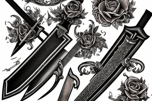 A roman gladio sword tattoo idea