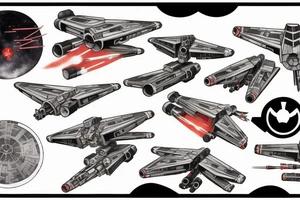 star wars x-wing fighter tattoo idea