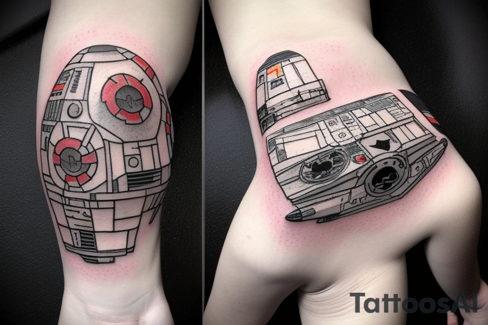star wars x-wing fighter tattoo idea
