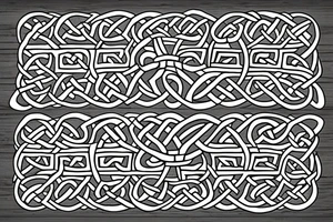 celtic knot made out of wood tattoo idea