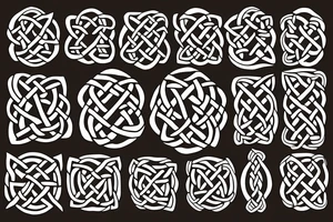 celtic knot made out of wood tattoo idea