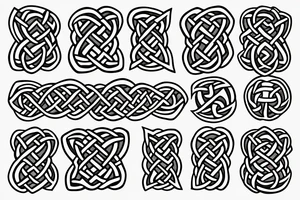 celtic knot made out of wood tattoo idea