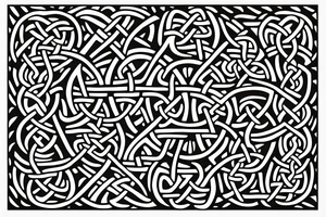 celtic knot made out of wood tattoo idea