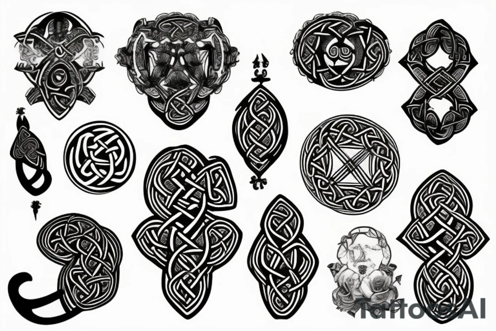 Celtic anime tattoo idea
