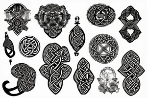 Celtic anime tattoo idea