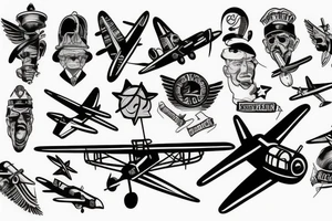 world war 2 plane tattoo idea