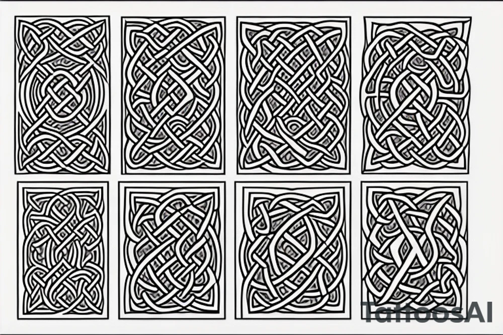 Celtic knot Star Wars symbols tattoo idea