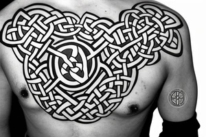 Celtic knot Star Wars symbols tattoo idea