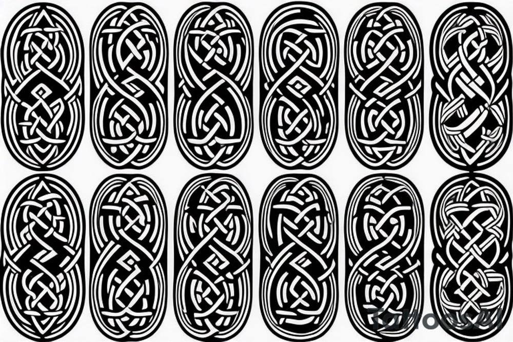 Celtic knot Star Wars symbols tattoo idea