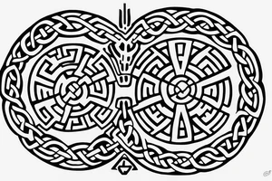 Star Wars symbol using celtic knots tattoo idea