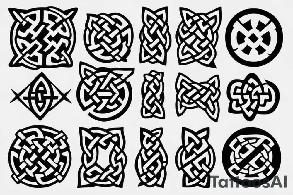 Star Wars symbol using celtic knots tattoo idea