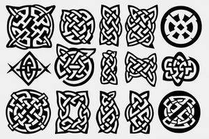 Star Wars symbol using celtic knots tattoo idea