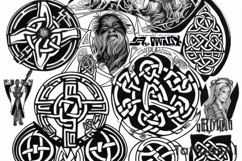 Star Wars  celtic knots tattoo idea