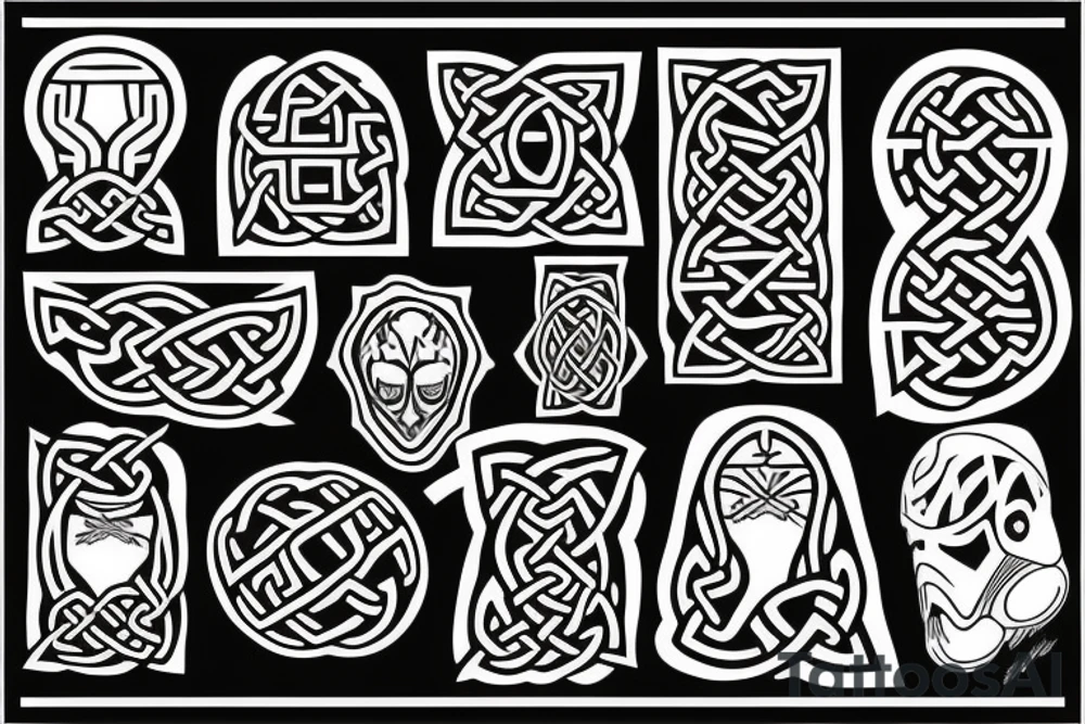 Star Wars  celtic knots tattoo idea