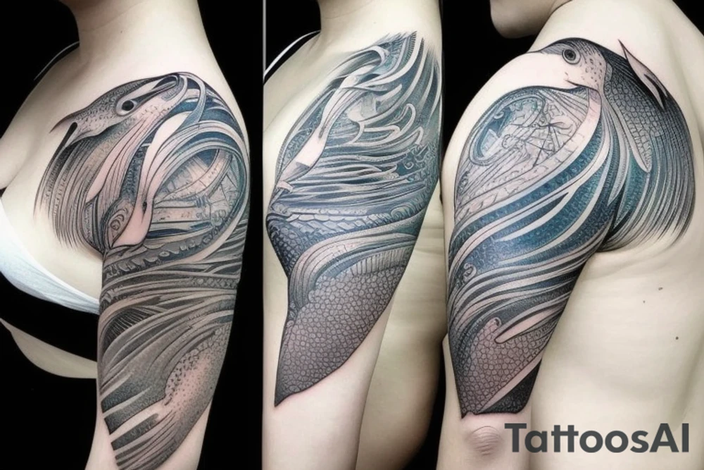 A whale tattoo idea