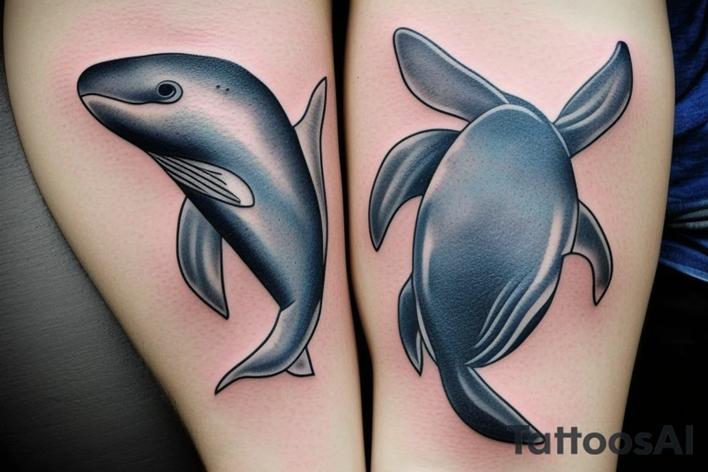 A whale tattoo idea