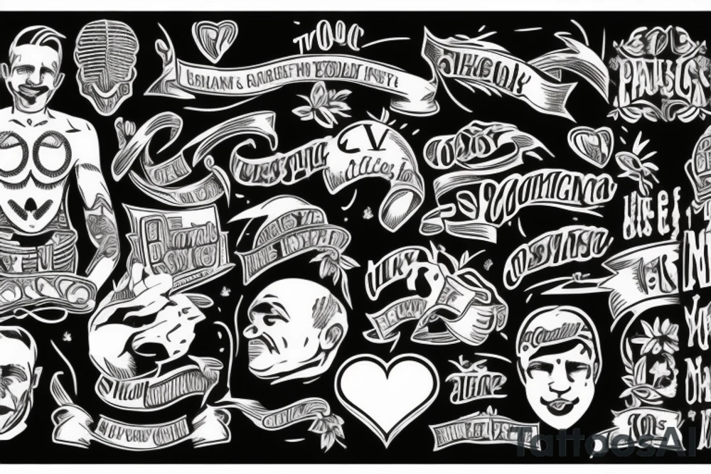 A man counting his blessings tattoo idea