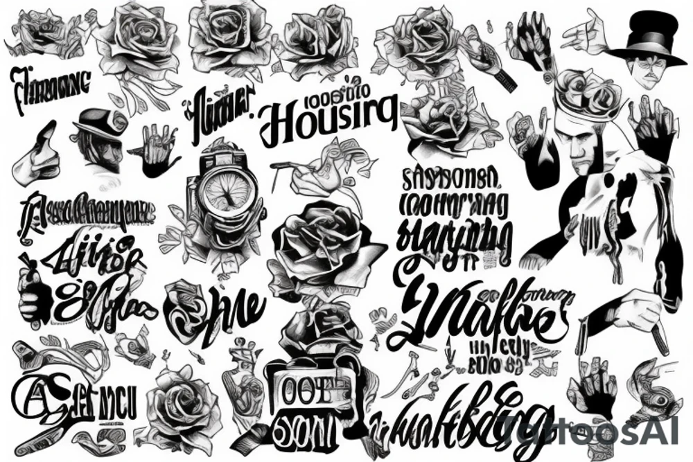 A man counting his blessings tattoo idea