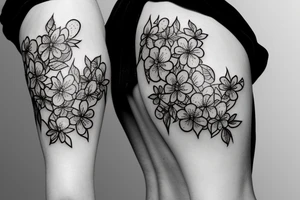 Cherry blossom tattoo a little curvy tattoo idea