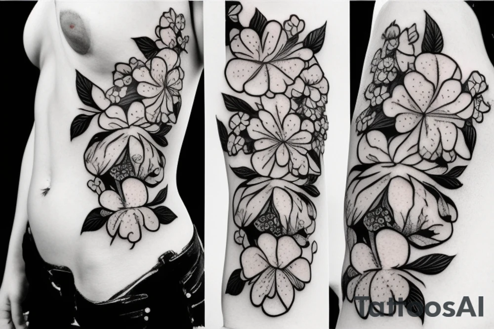 Cherry blossom tattoo a little curvy tattoo idea