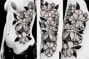 Cherry blossom tattoo a little curvy tattoo idea