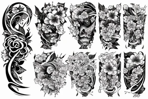 Cherry blossom tattoo realistic tattoo idea